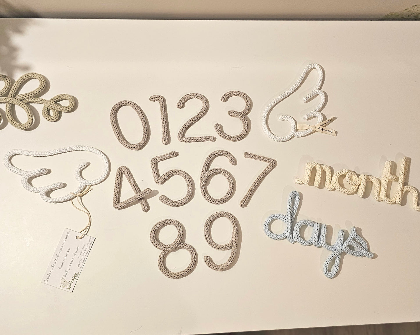 Baby Milestones Angel Wings Set