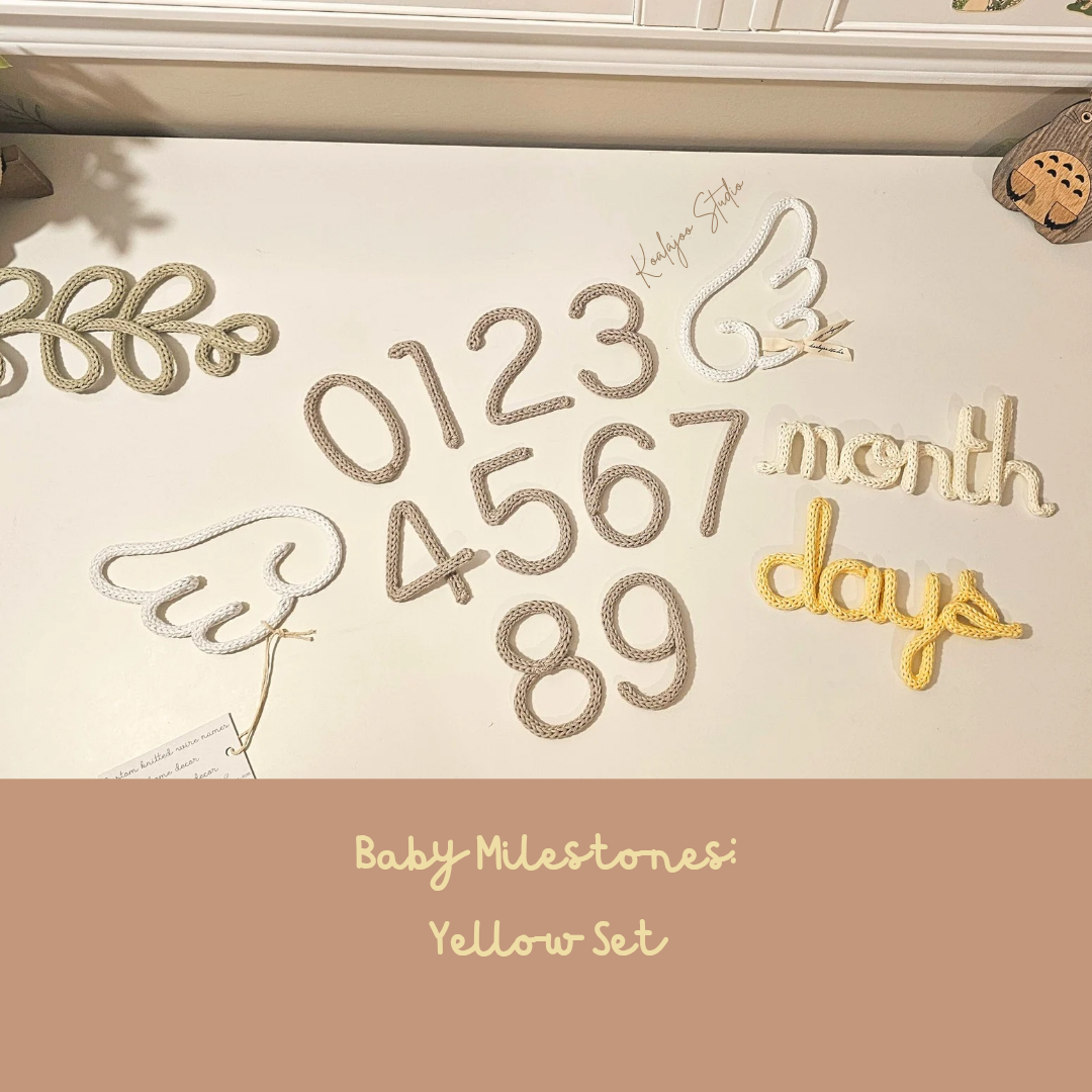 Baby Milestones Angel Wings Set