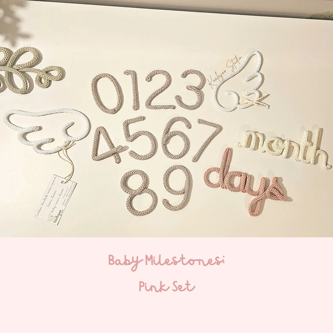 Baby Milestones Angel Wings Set